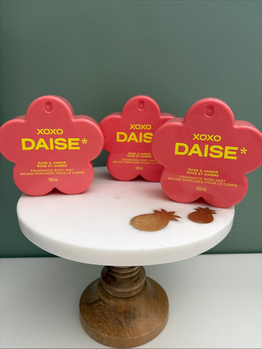 XOXO DAISÉ Rose & Amber Fragrance Body Mist - New! Lot of 3